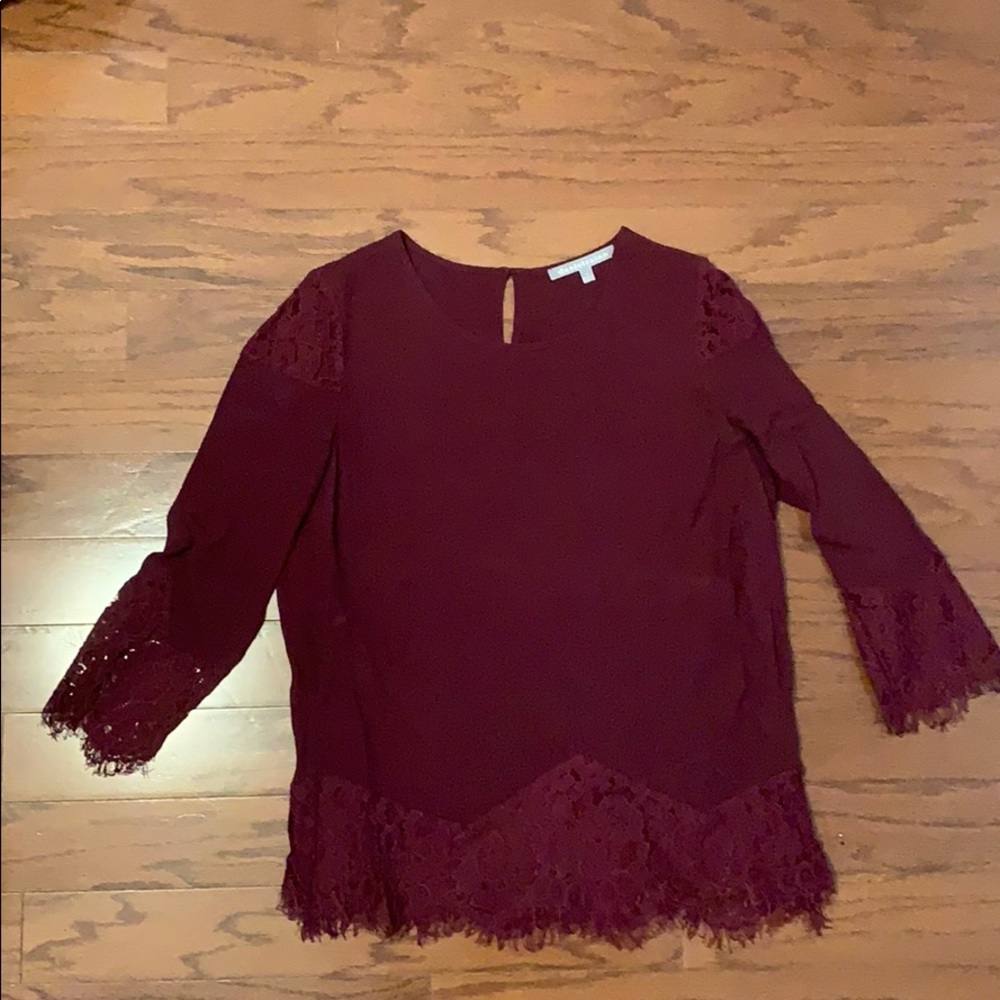 Maroon long sleeve shirt